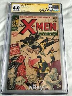 Uncanny X-Men (1963 1st Series) 1 CGC 4.0 SS Stan Lee Marvel Signed