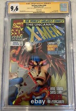 Uncanny X-Men #350 CGC SS 9.6 Signed By Stan Lee, Jim Lee, Chris Claremont Foil