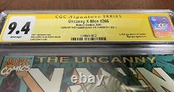 Uncanny X-men #266 cgc 9.4 Stan Lee signed Andy Kubert Signature Series RARE