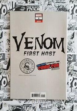 Venom First Host #1 Nycc Virgin Variant Signed By Crain Mcfarlane & Stan Lee