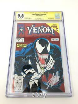 Venom Lethal Protector #1 Signed Stan Lee Mark Bagley CGC 9.8 RARE HTF