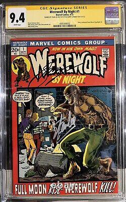 WEREWOLF BY NIGHT #1 (09/72) CGC SS 9.4 WP Signed Stan Lee Gerry Conway Key 1st