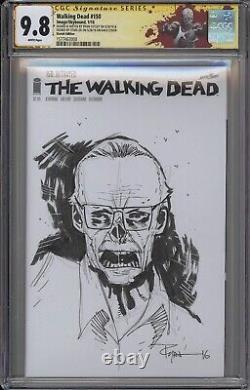 Walking Dead #1 CGC SS Stan Lee SIGNED Ryan Ottley OA ART ZOMBIE COSPLAY CAMEO
