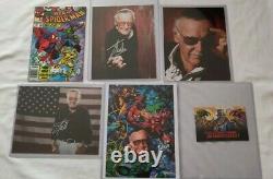Web Of Spiderman 66 Autographed Stan Lee with other Stan Lee signed photos