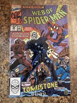 Web of Spider-Man #68 (1990) Signed By Stan Lee With COA Marvel Comics NM