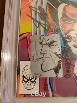 Wolverine #1 9.8 CGC Signed Stan Lee Miller Claremont Sketch by Joe Rubinstein