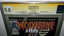 Wolverine 1 (Monthly Series) cgc 9.8 White Pages, ss Signed by Stan Lee