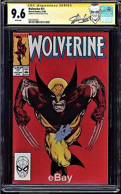 Wolverine #17 Cgc 9.6 White Pages Ss Stan Lee Signed Cgc #0351034003