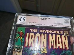 Wow! INVINCIBLE IRON MAN 1 Signed Stan Lee PGX 4.5 Marvel X-Men Avengers 1 4 55
