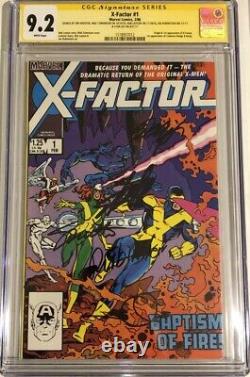 X-Factor #1 9.2 CGC SS 9.2 WP 5X Signed STAN LEE Origin 1st Appearance X-FACTOR