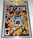 X-Factor #6 1st Appearance of Apocalypse CGC SS 6x Signed STAN LEE MCLEOD SHOOT