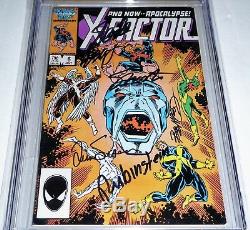 X-Factor #6 1st Appearance of Apocalypse CGC SS 6x Signed STAN LEE MCLEOD SHOOT