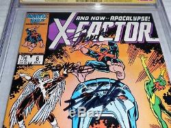 X-Factor #6 1st Appearance of Apocalypse CGC SS 6x Signed STAN LEE RUBINSTEIN