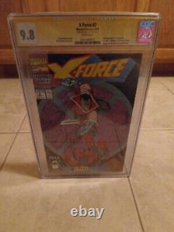 X Force 2 9.8 Cgc 2nd App Deadpool Signed Stan Lee