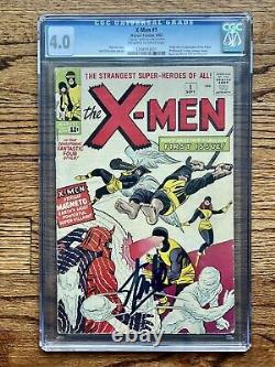 X-MEN #1 1963 CGC 4.0 OWithW 1ST X-MEN, 1ST MAGNETO & SIGNED BY STAN LEE