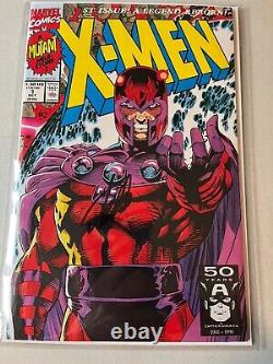 X-MEN #1-H, Oct 1991 Direct Edition Signed STAN LEE sealed COA, Magneto Cover
