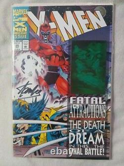 X-MEN (2nd Series) #25 Hologram Cover STAN LEE Signed And Numbered WithCOA NM/MN