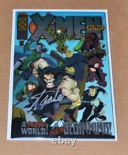 X-MEN ALPHA #1 CHROMIUM COVERS Signed STAN LEE Autographed