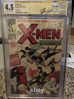 X-Men 1 (1963 1st Series) CGC SS Signature Stan Lee Signed Uncanny Jack Kirby
