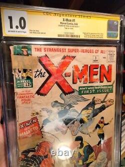 X-Men #1 CGC 1.0 SS 1st X-Men & Magneto Cyclops Angel Beast SIGNED BY STAN LEE
