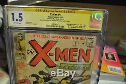 X-Men #1 CGC 1.5 Signed by Stan Lee! Major key issue, First appearance of X-Men