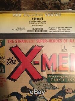 X-Men #1 CGC 1.8 SS OW SIGNED BY STAN LEE! 1st X-men UNPRESSED OLD LABEL KEY
