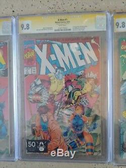 X-Men #1 CGC 9.8 (Oct 1991, Marvel) ALL SIGNED BY STAN LEE, 2 SIGNED BY JIM LEE