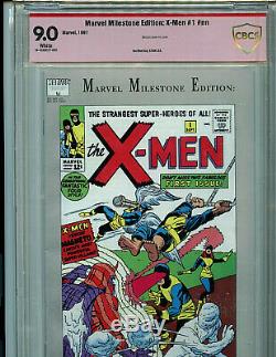 X-Men #1 Marvel Milestone Stan Lee Signed CBCS 9.0 VSP 1991 Amricons LB1