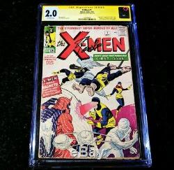 X-Men #1 Signed by Stan Lee SS Signature Series Autograph 1963 CGC 2.0