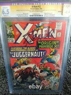 X-Men #12 CGC 6.5 Signed By Stan Lee