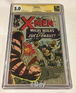 X-Men #13 CGC 5.0 2nd Juggernaut SS Signature Series Signed Stan Lee