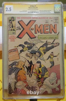 X-Men 1963 #1 CGC 2.5 Signed Stan Lee 1st Magneto, Prof X, Cyclops, Jean Grey