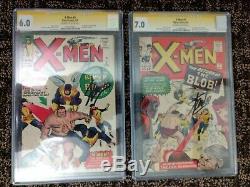 X-Men #3 & #7 CGC SS (6.0/7.0) Signed by Stan Lee 1st & 2nd App. Of the Blob