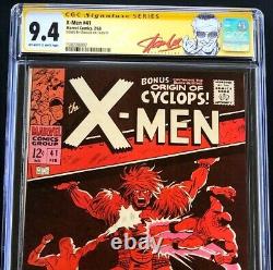 X-Men #41 CGC SS 9.4 SIGNED by STAN LEE HIGHEST GRADED! Comic 1968