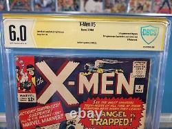 X Men 5 1964 Cbcs 6.0 Signed Stan Lee Like Cgc