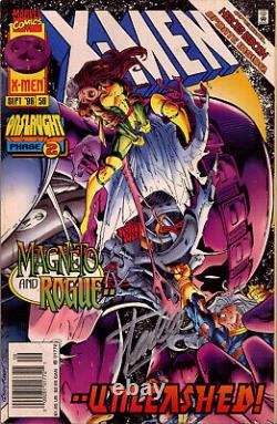 X-Men #56 1996 Onslaught! Mid Grade Newsstand Variant Signed by Stan Lee