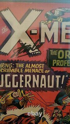 X-men #12 Cgc 8.0 Signed Stan Lee Origin + 1st Appearance Of Juggernaut 1965