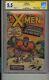 X-men #4 Cgc 5.5 Ss Signed Stan Lee 1st Quicksilver Scarlet Witch