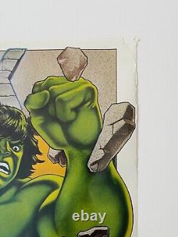 (signed) Stan Lee Vintage Incredible Hulk Poster Print Excelsior Approved Coa