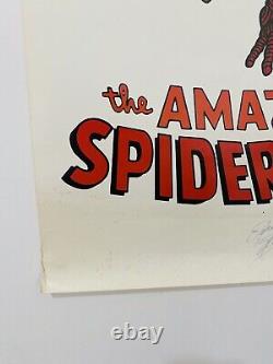 (signed) Stan Lee Vintage Spider-man Poster Inscribed Excelsior Approved Coa Jsa